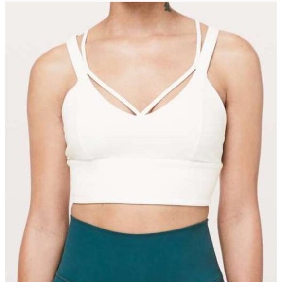 Lululemon pushing limit bra, white, Size 6 A134 - Picture 1 of 7
